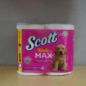 Scott Rinde Max Papel Higiénico Doble Hoja